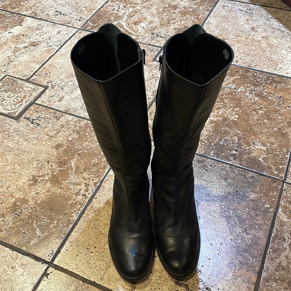 Matisse Shoes | Matisse Becky Leather Knee High Boots Tall Riding Buckles black